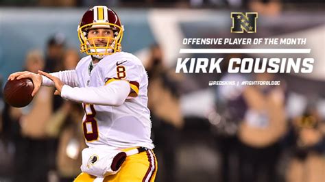 Kirk Cousins Named NFC Offensive Player Of The Month