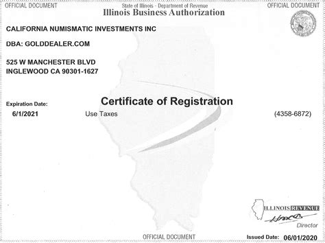 Illinois State Tax - GoldDealer.com