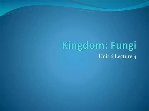 Ppt Kingdom Fungi Powerpoint Presentation Free Download Id6520310