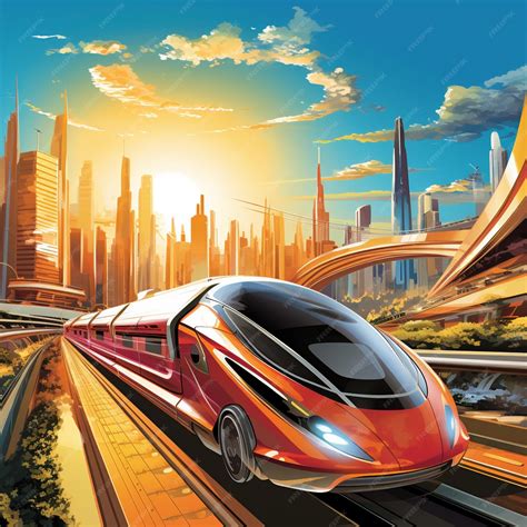 Premium AI Image | From Rails to Roads Tracing the Evolution of Transport