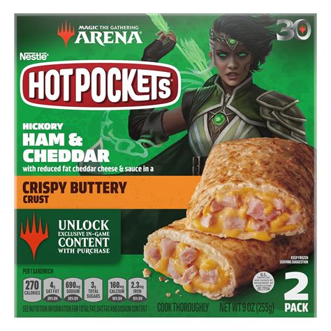 Buy Hot Pockets Hickory Ham Cheddar Frozen Snacks In A Crispy Buttery Crust Frozen Ham And