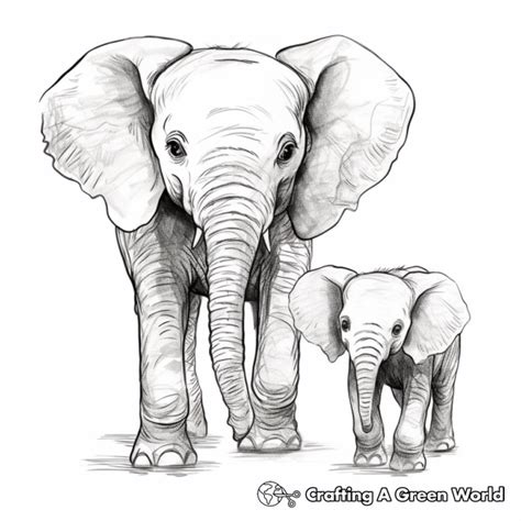 Realistic Elephant Coloring Pages - Free & Printable!