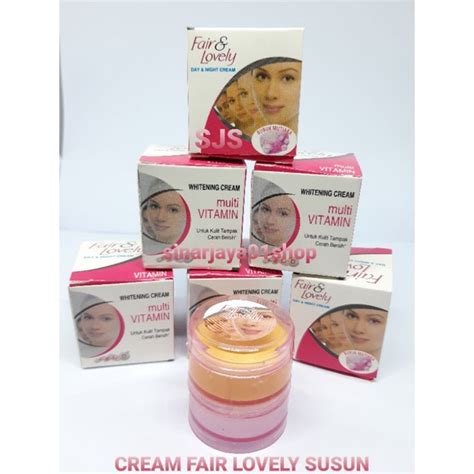 Jual Fair And Lovely Susun Cream Siang Dan Malam Multi Vitamin