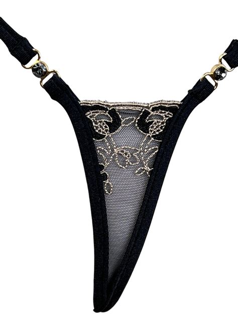 Spandex Micro Thong Bikini Bottom Shbikini Extreme Y String