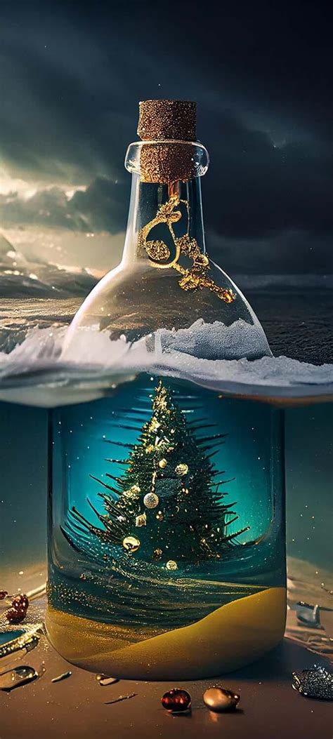 Christmas In Bottle IPhone Wallpaper HD IPhone Wallpapers IPhone