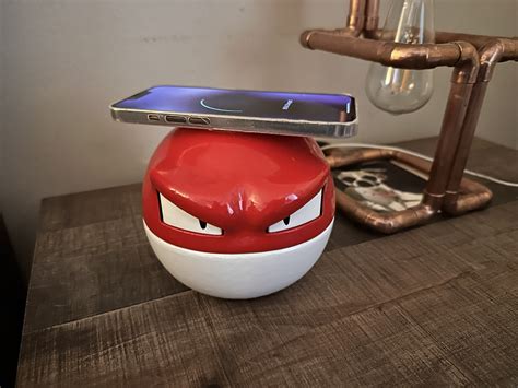 Stl File Voltorb Pokemon Iphone Magsafe Charger Stand D Printable