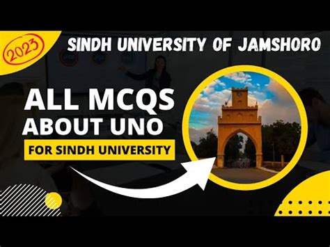 Very Important Mcqs About Uno For Sindh University Entry Test K