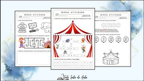 Atividades Dia Do Circo Educação Infantil Para Imprimir