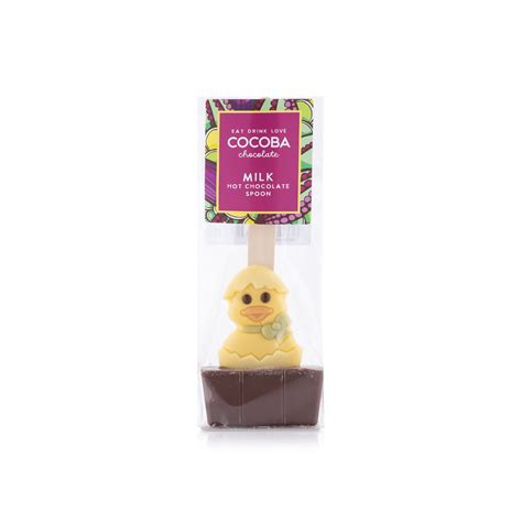Cocoba Easter Duckling Milk Hot Chocolate Spoon 50g Waitrose UAE Partners