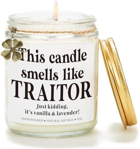 Amazon Smells Like Traitor Candle Coworker Gifts For Women Going