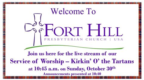 October 29 2023 Service Of Worship Kirkin O The Tartans YouTube