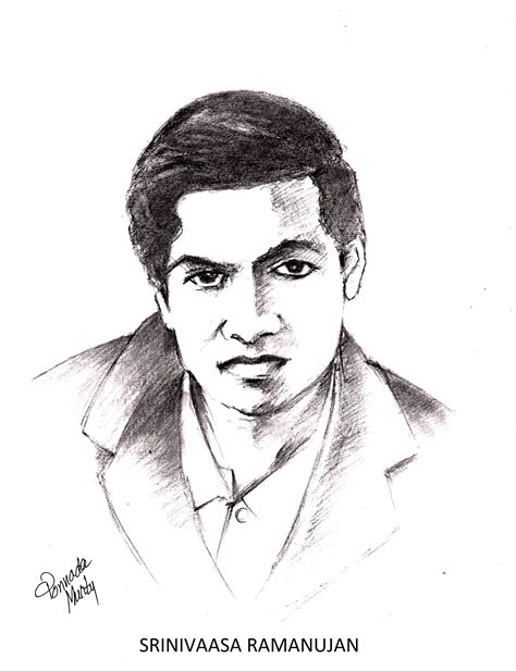 draw srinivasa ramanujan easy drawing  srinivasa ramanujan