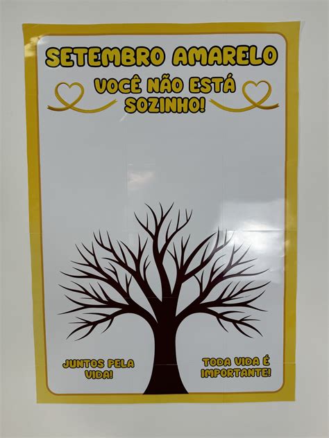 Cartaz Setembro Amarelo Escola - Cartaz Coletivo Setembro Amarelo💛 – Intervir cantinho do saber – Prof ...