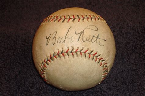 Lot Detail Babe Ruth Single Signed Baseball