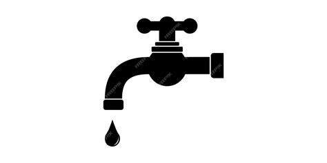 Premium Vector Water Tap Icon Faucet Water Flat Illustration Simple