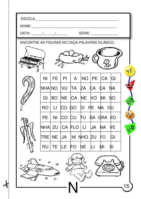 Atividades com a Letra N