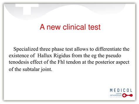 PPT - Functional Hallux Limitus by Dr. Jacques Vallotton MD PowerPoint