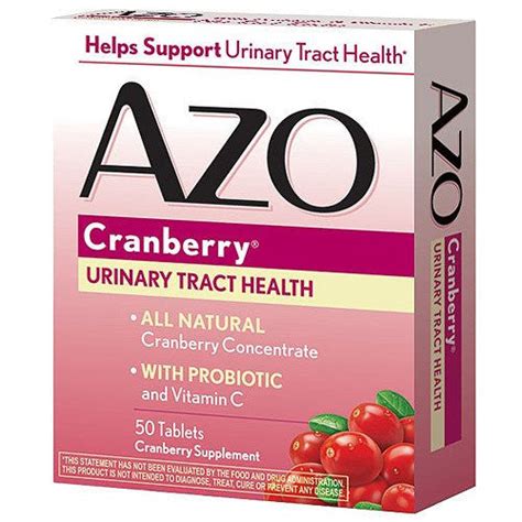 Azo Urinary Tract Infection Cranberry Supplement 50 Caplets