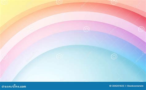 Abstract Minimal Rainbow Background Stock Illustration Illustration