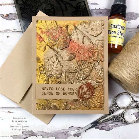 TFJB Inspiration Ave: Teri's Fall Colors With Acorn 3D Texture Fade