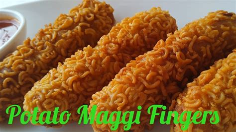 Potato Maggi Fingers Easy Snacks Recipe Crispy Potato Maggi Fingers