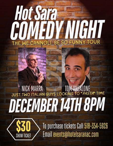 Hot Sara Comedy Night | Saranac Lake, Adirondacks, New York