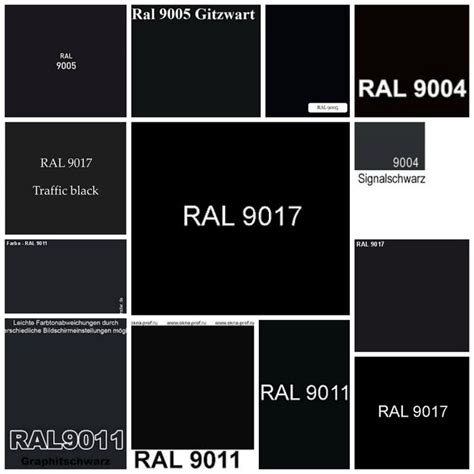 Black And White Squares With The Words Ral In Different Font Styles