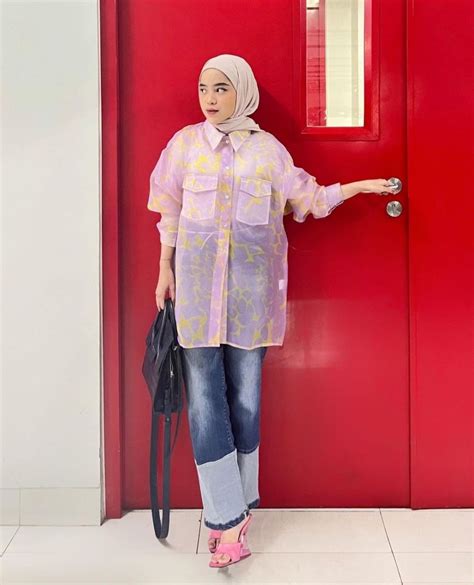 Ide Mix And Match Kemeja Ala Raihana Nusaibah Fashionable