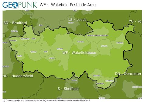 Wf Postcode Area Map - Cherye Bette-Ann