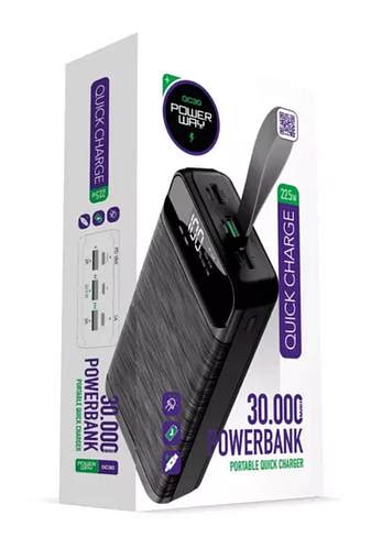 Повербанк 30000 mAh с дисплеем универсальная мобильная батарея Power ...