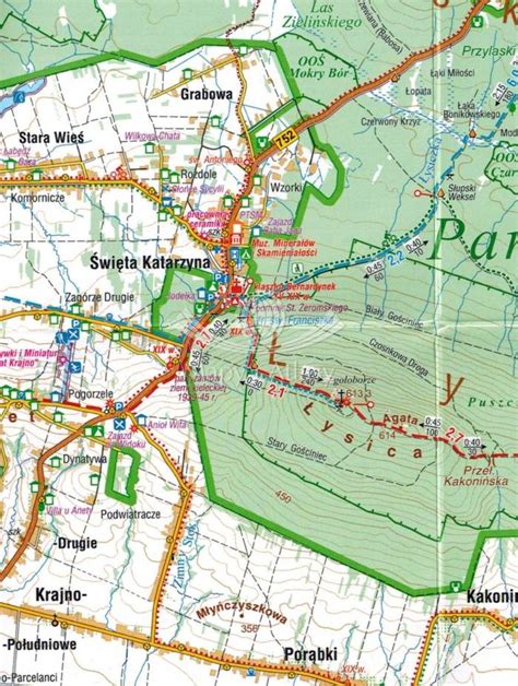 ŚWIĘTOKRZYSKI PN MAPA TURYSTYCZNA LAMINOWANA COMPASS