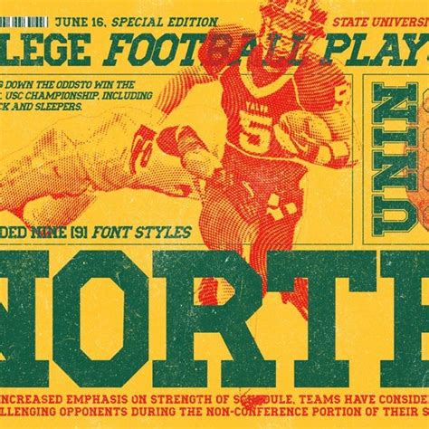 Uni North Font Retro Poster Uni North