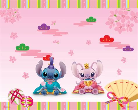 Stitch and Angel in kimonos wallpaper - Lilo and Stitch: Angel! Wallpaper (44653457) - Fanpop