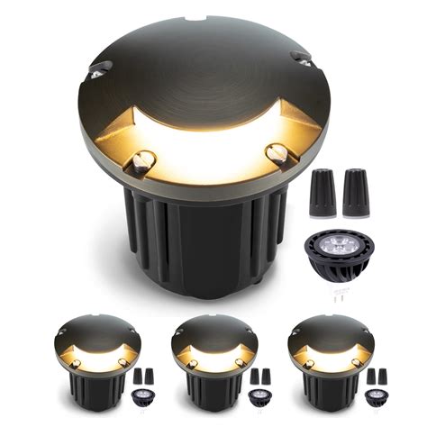 Gardenreet Brass Outdoor In Ground Lights V Led Low Voltage Landscape