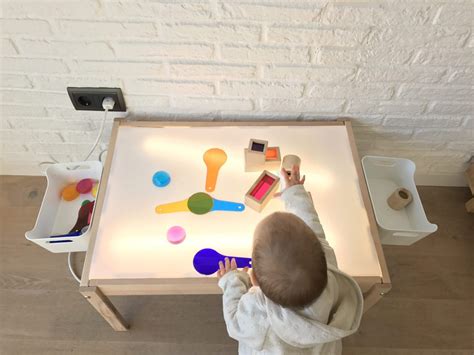 Mesa De Luz Educação Infantil - Mesa de luz DIY - Metodología Reggio Emilia