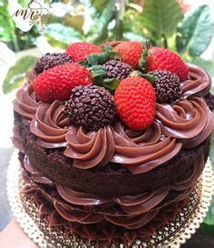 23 Melhor Ideia De Naked Cake De Chocolate E Morango Bolos E Tortas