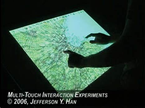 multi touch interaction applied  map information