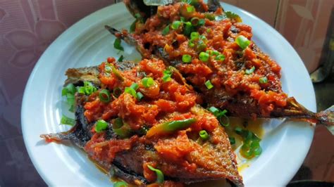 resep masakan ikan tuna goreng bumbu pedas youtube