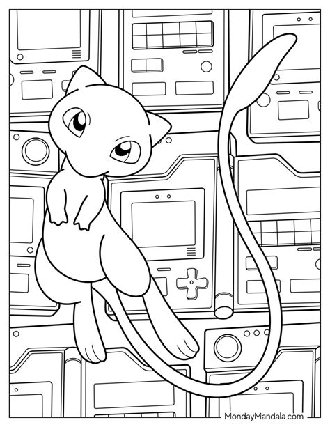 mew coloring pages 5