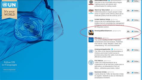 UN Twitter Account Follows 537 People Including One Porn Star The Verge