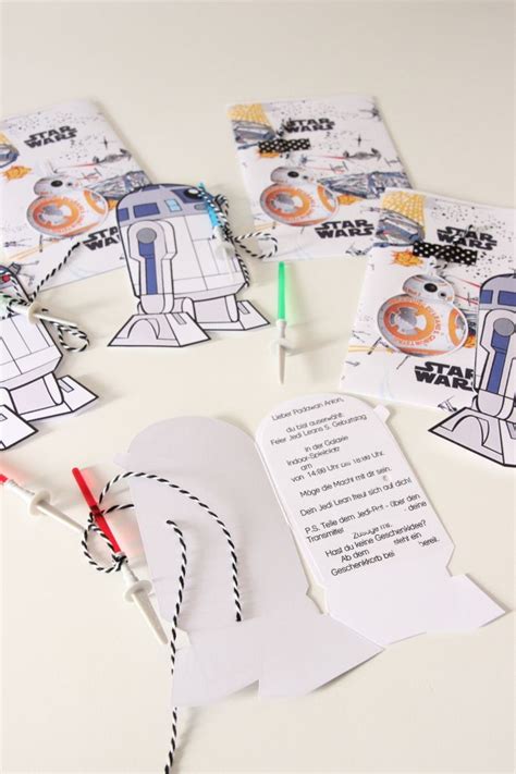 Diy Star Wars Einladungskarten Lovelymine Dein Interior Blog