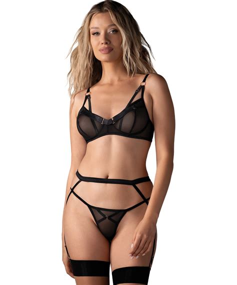 Obsessive Euridia Black Lingerie Set SEXYSTYLE Eu