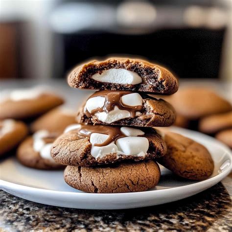 Marshmallow Surprise Hot Cocoa Cookies