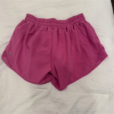 Pink Lululemon Hotty Hot Short These Are A Size Depop