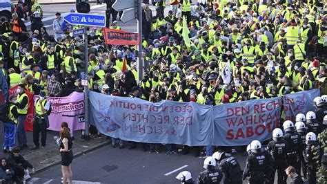 Thousands Protest Against Far Right Afd Party Convention