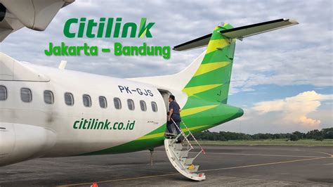 Citilink Atr Naik Pesawat Dari Jakarta Ke Bandung Qg