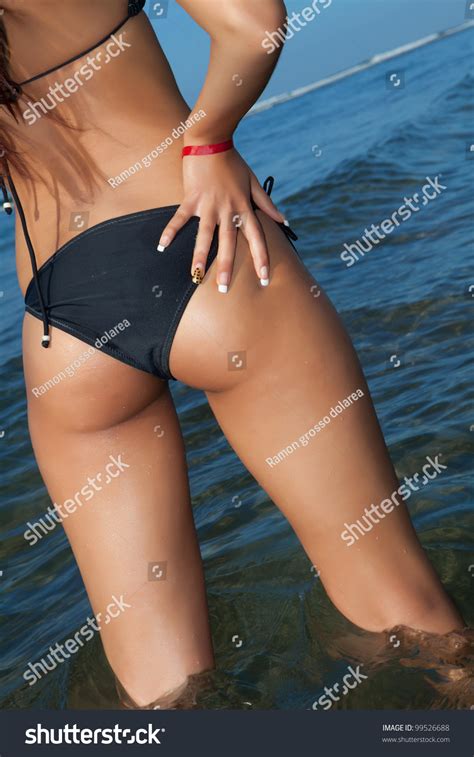 Sexy Woman Back Black Lingerie On Stock Photo 99526688 Shutterstock