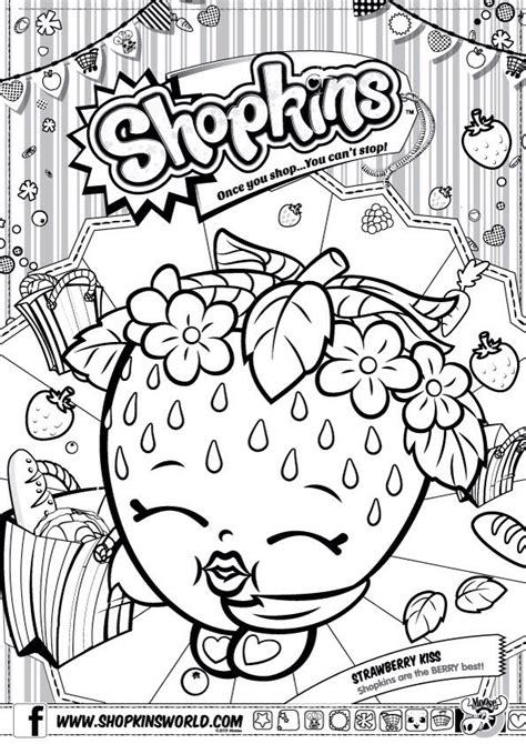 Shopkins Girl Coloring Pages At Free Printable