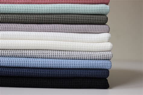 cotton knit waffle fabric   meter  yard etsy
