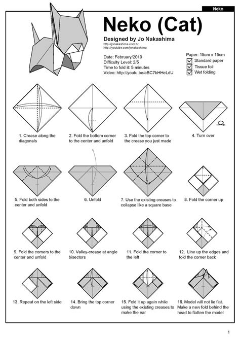 Origami Cat Artofit